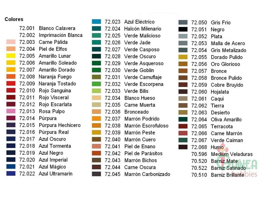 Game Color set  72 colors + 3 brushes