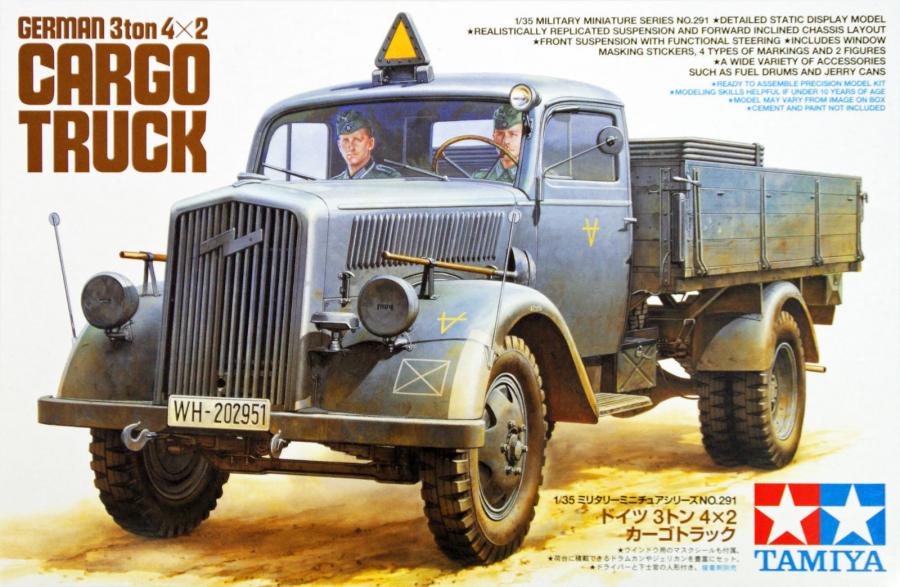 Tamiya 1/35 German 3Ton 4X2 Cargo Truck pienoismalli