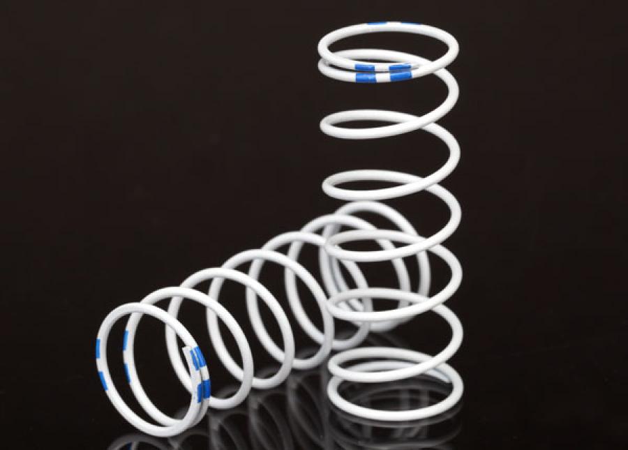 Traxxas Spring, shock, white (GTR xx-long) (1.004 rate blue) (1 pair) TRX7449