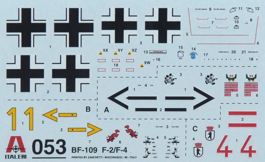 Italeri 1/72 BF-109F (Modelset)