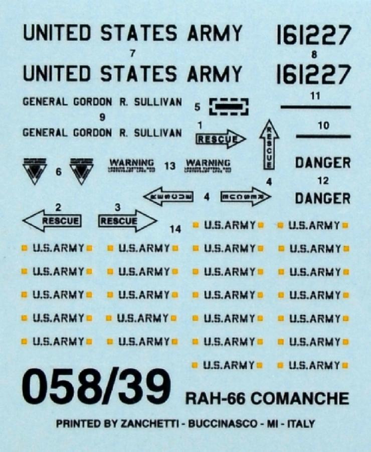 Italeri 1/72 RAH-66 Comanche (Modelset)