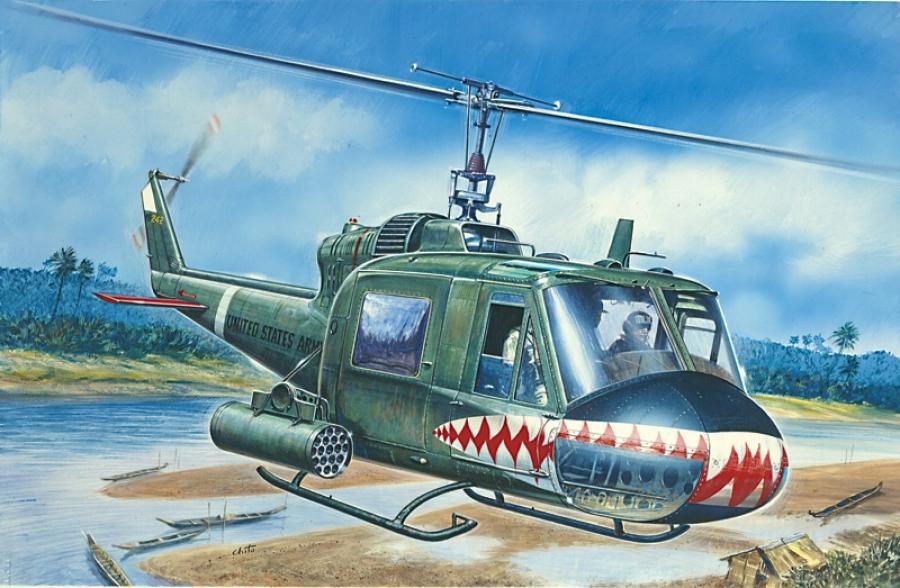 Italeri 1/72 UH-1C Gunship (Modelset)