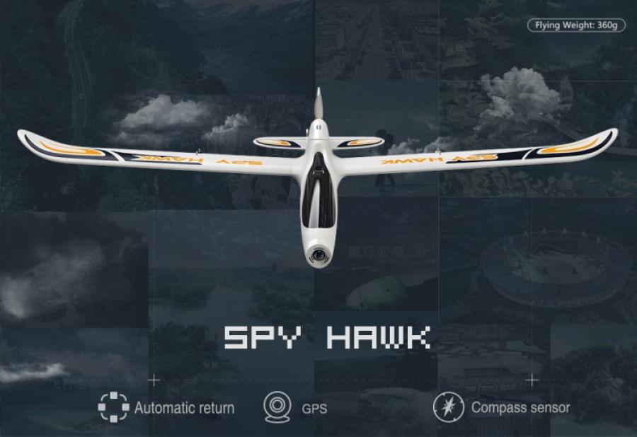 Spy Hawk FPV Plane 1000mm, HD, GPS, Return Home DISCO.
