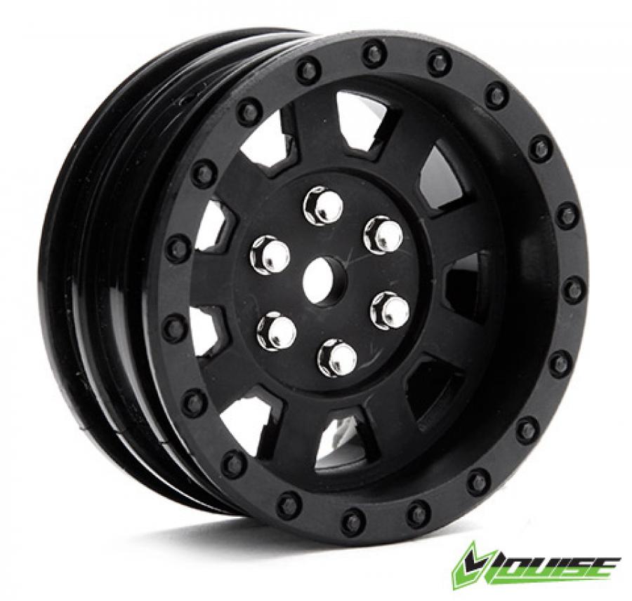 Wheel Crawler 1.9" Black (2)