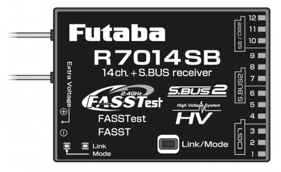 Receiver R7014SB 14CH HV S.BUS2 FAASTest & FASST