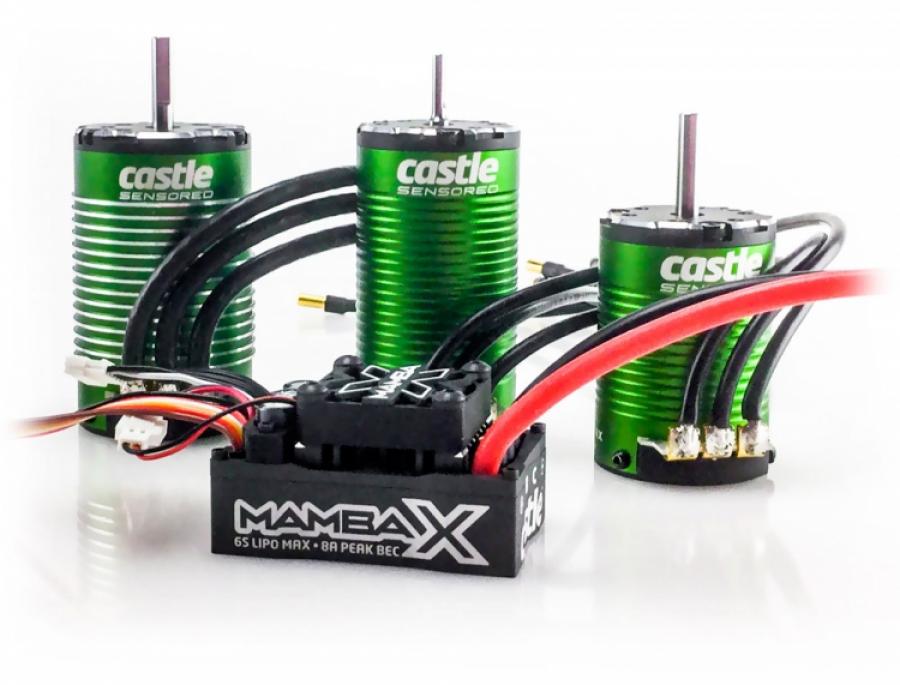 Mamba X SCT ESC Combo w 1410-3800KV 5mm Sensored Motor