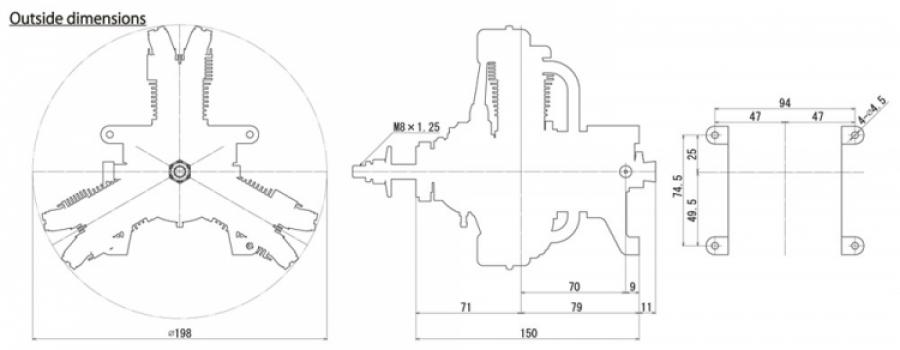 FG-33R3 33cc 4-stroke 3-cyl Radical Gasoline Engine