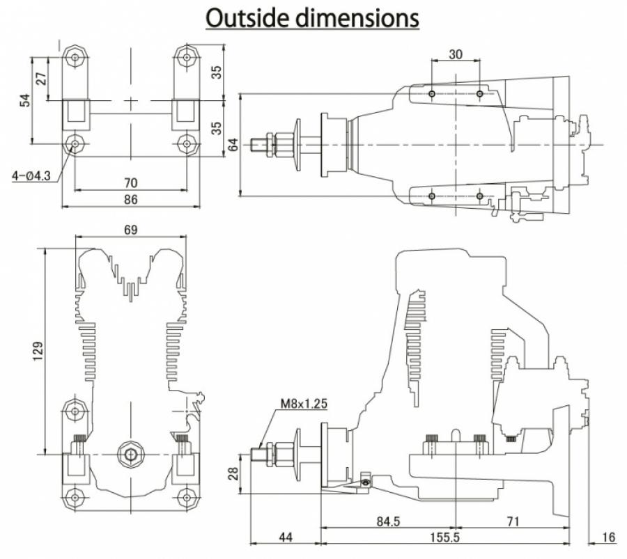 FG-40 40cc 4-stroke Gasoline Engine