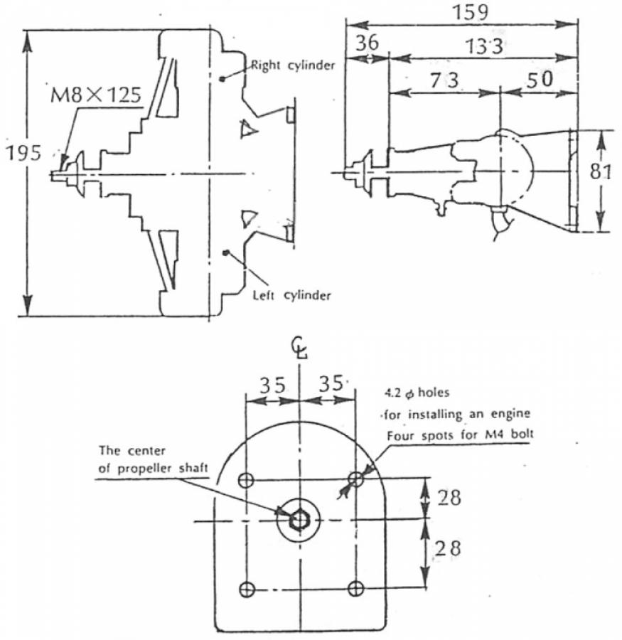 FA-182TD 30cc Twin 4-stroke Nitro Engine