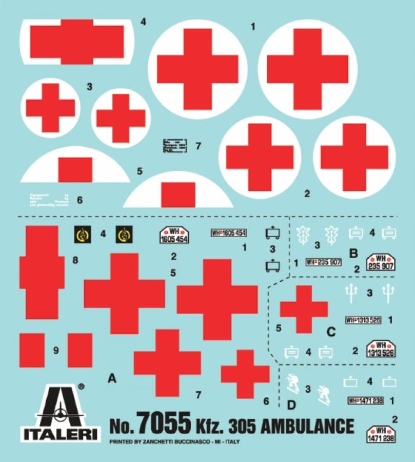 Italeri 1/72 KFZ. 305 AMBULANCE