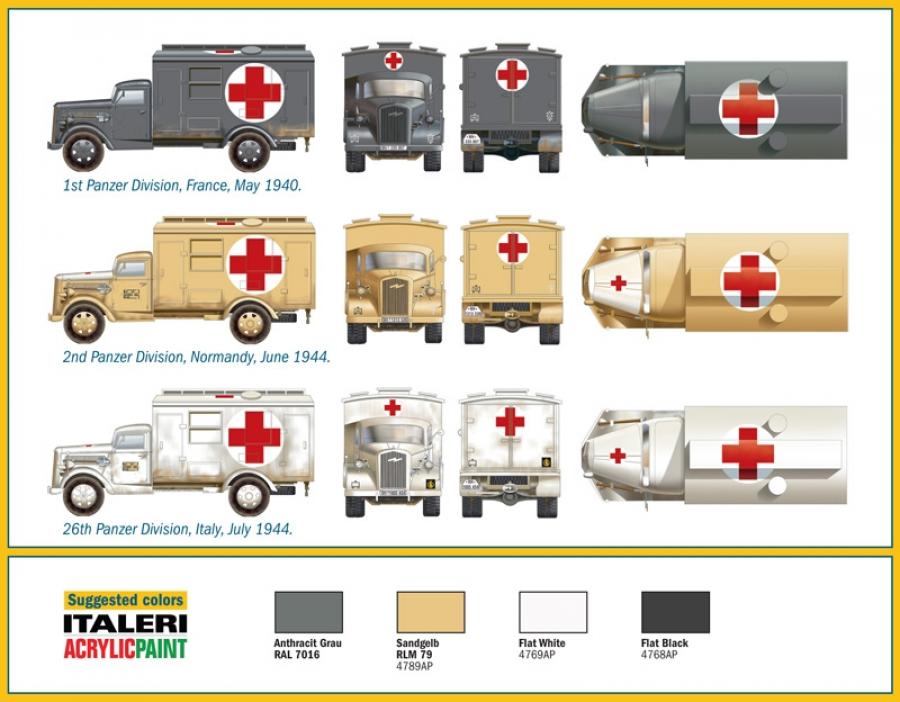 Italeri 1/72 KFZ. 305 AMBULANCE