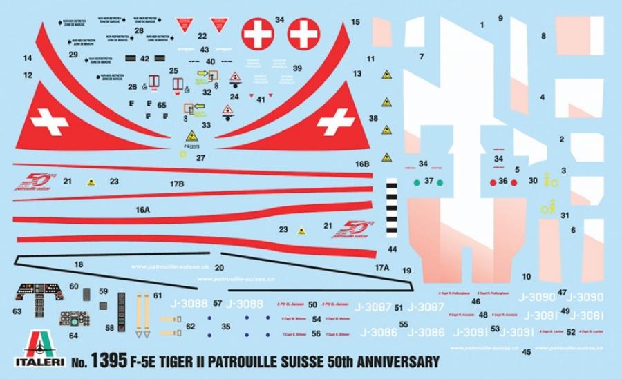 Italeri 1/72 F-5 TIGER PATROUILLE SUISSE