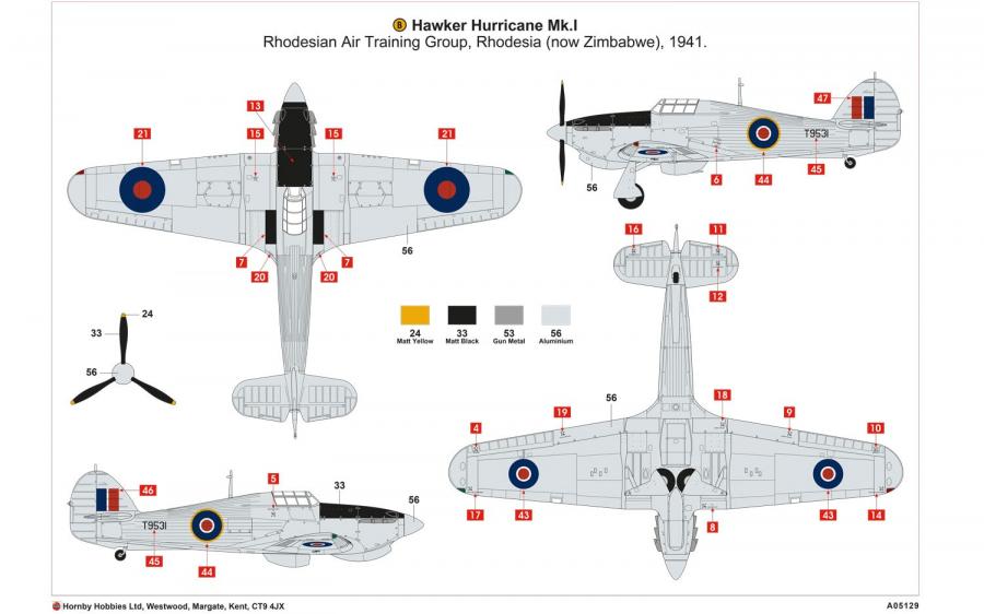 Airfix 1/48 Hawker Hurricane Mk1 - Tropical