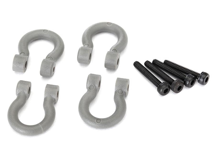 Traxxas Bumper D-Rings Grey (4) TRX8234