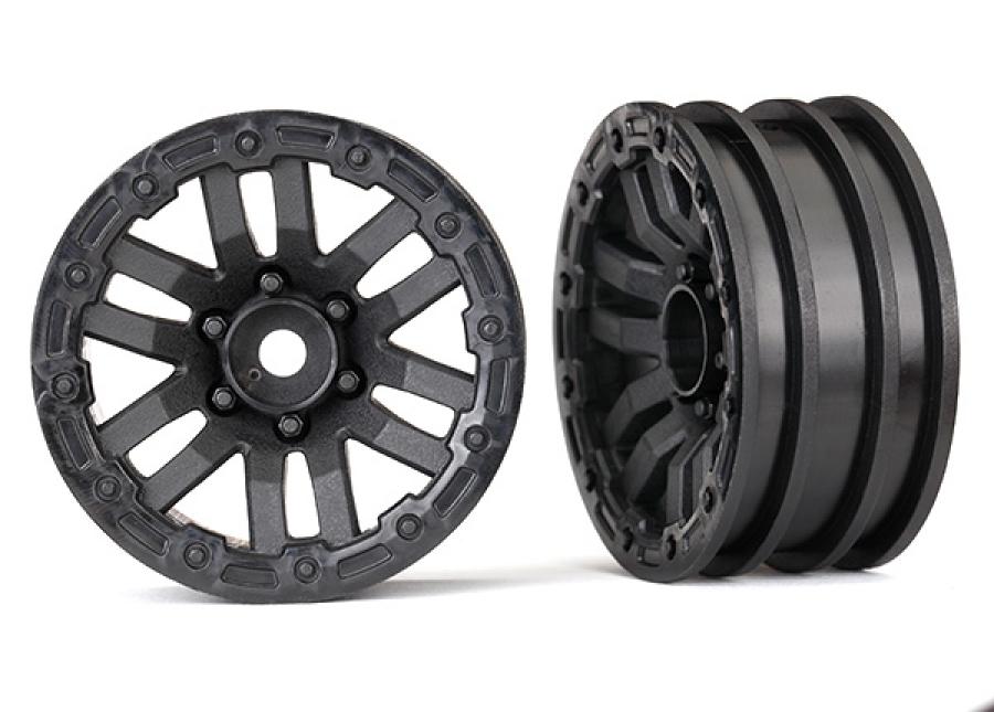 Traxxas Wheels TRX-4 Black 1.9" (2) TRX8271