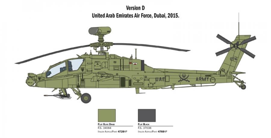 Italeri 1/48 AH-64D LONGBOW APACHE