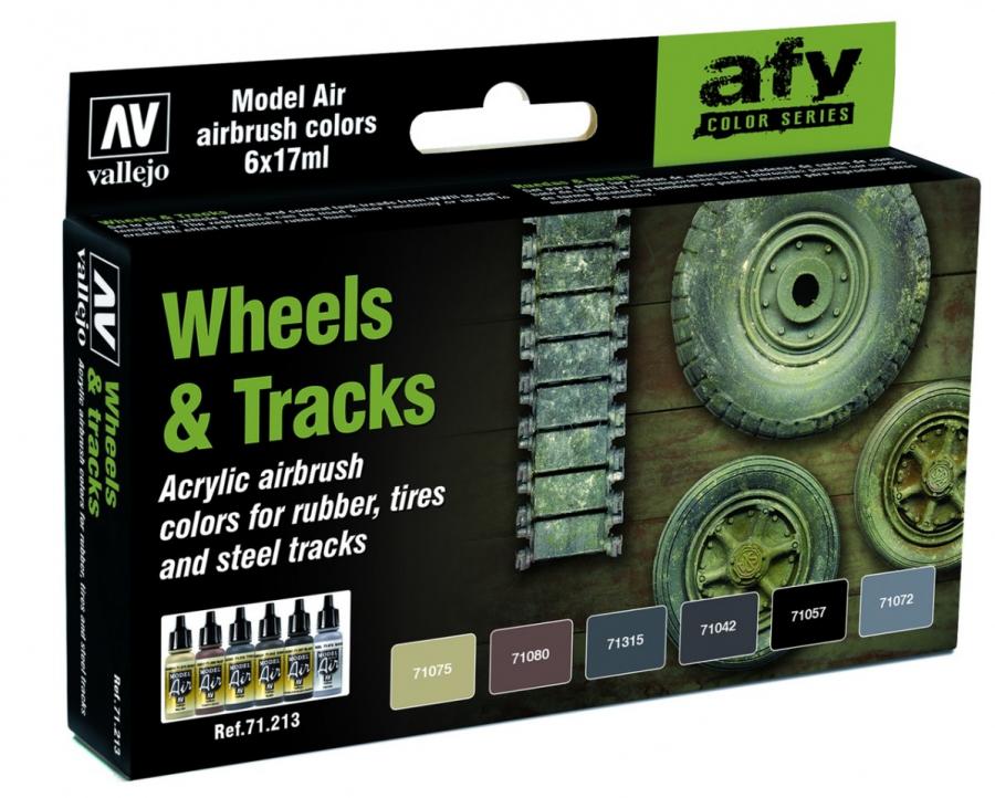 Model air set, WHEELS & TRACKS 6X17ML
