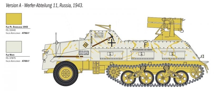 Italeri 1/35 PANZERWERFER 42 AUF SD.KFZ. 4/1