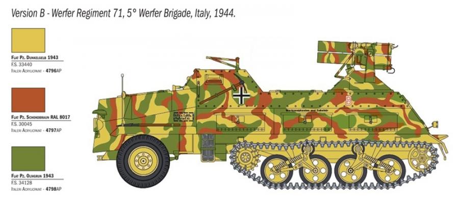 Italeri 1/35 PANZERWERFER 42 AUF SD.KFZ. 4/1
