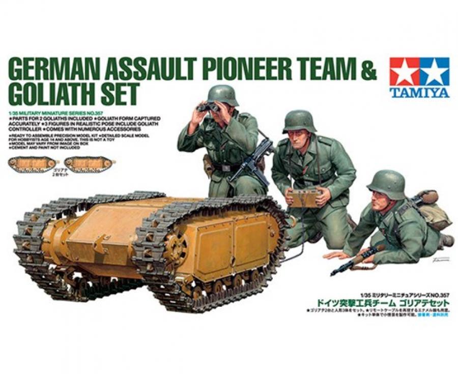 Tamiya 1/35 GERMAN PIONEER TEAM & GOLIATH figuuri