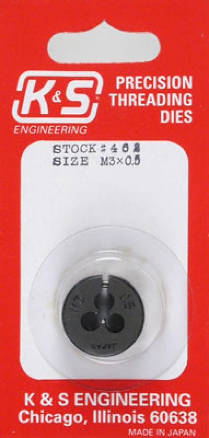 Metric Threading Die M3 x 0.5mm (1)