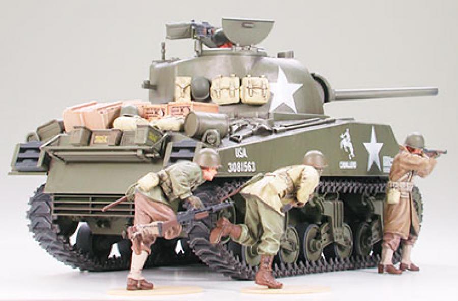 Tamiya 1/35 US M4A3 Sherman 75mm Late pienoismalli