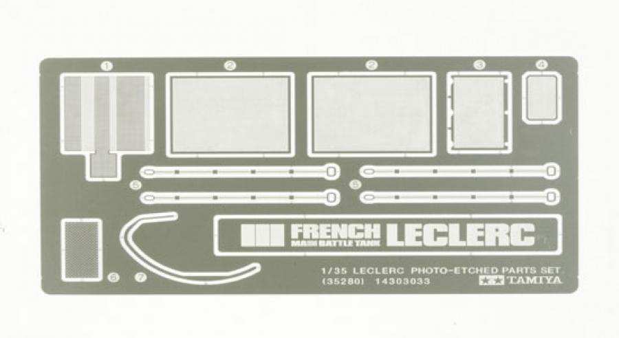 Tamiya 1/35 Leclerc 2 Photo Etched Parts Set lisätarvike