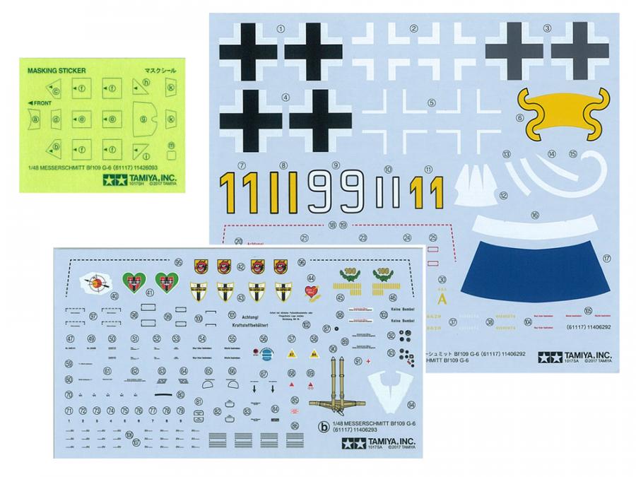 Tamiya 1/48 MESSERSCHMITT BF 109 G-6 pienoismalli