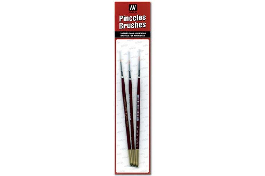 TORAY BRUSHSET (3 brushes) No. 4/0,3/0,2/0
