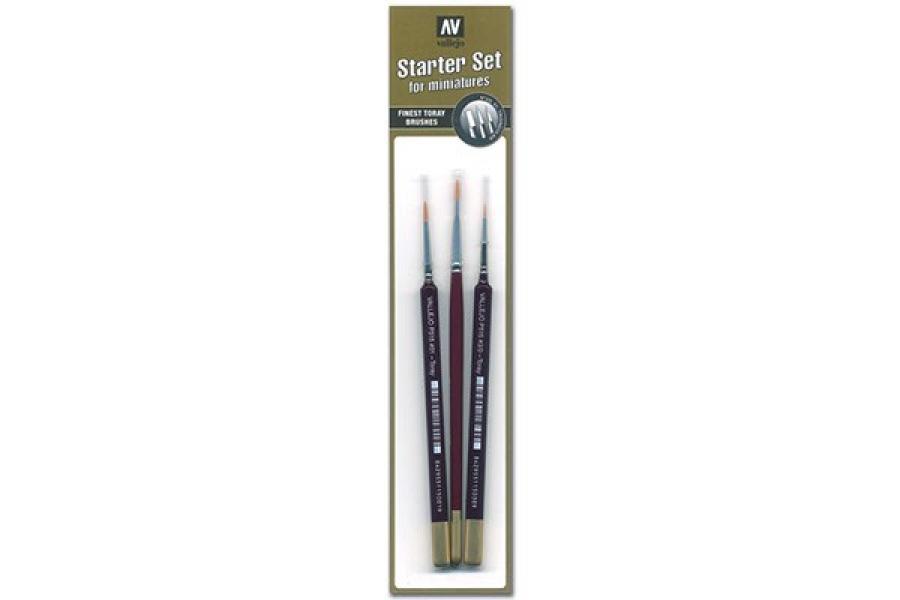 TORAY BRUSHSET TRIANGULAR HANDLE No. 3/0, 1, 4 