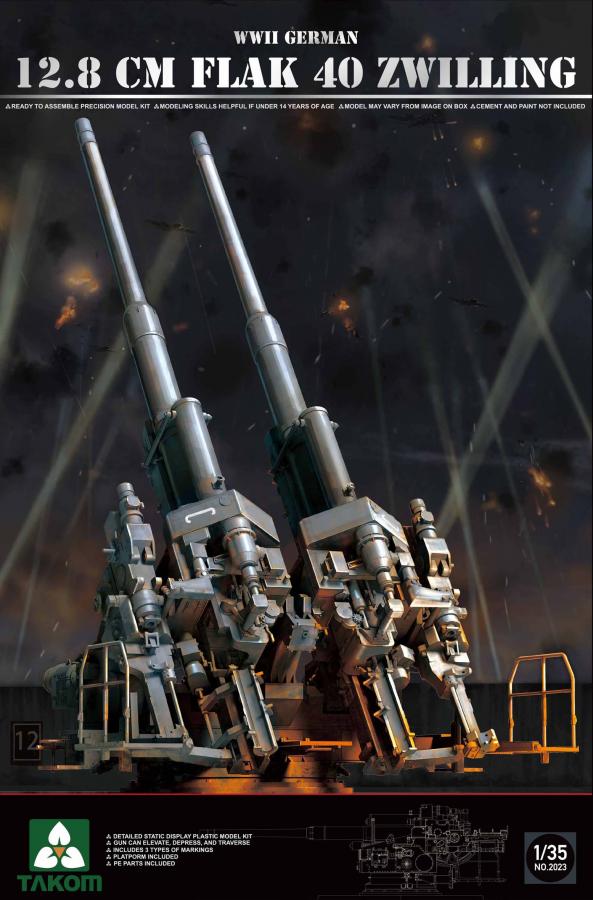 1:35 12,8 cm Flak 40 Zwilling