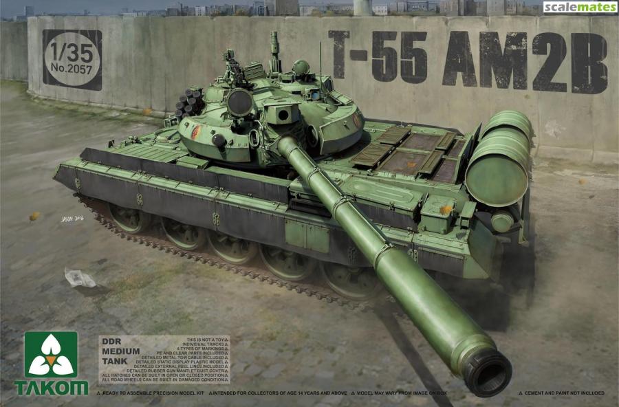 1:35 DDR Medium Tank T-55 AM2B