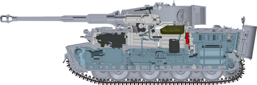 Ryefield 1:35 Tiger I Middle Production Full Interior