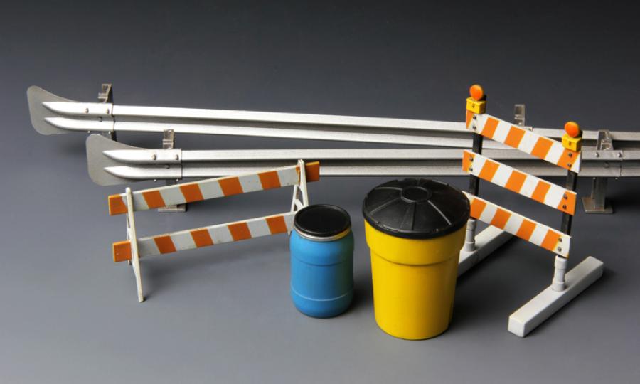 1:35 Barricades & Highway Guardrail