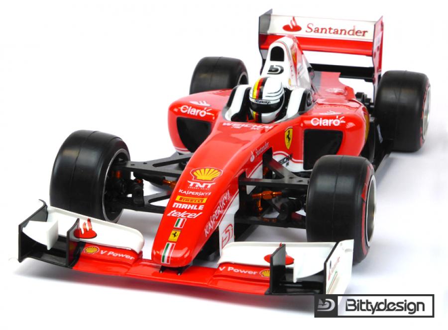 F1 'Type-6C' 1/10 clear body Light weight