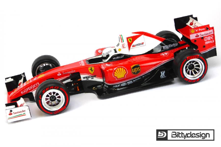 F1 'Type-6C' 1/10 clear body Light weight