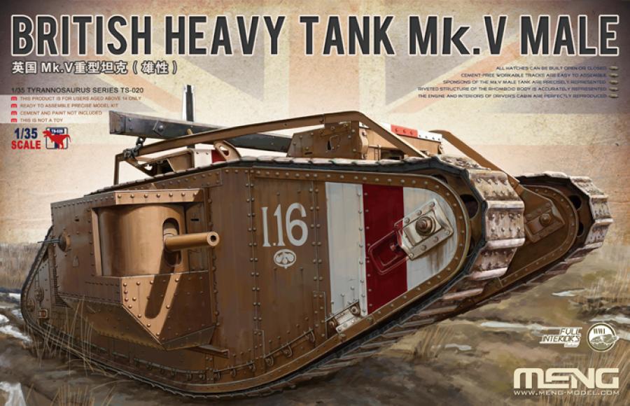 1:35 British Heavy Tank Mk. V Male