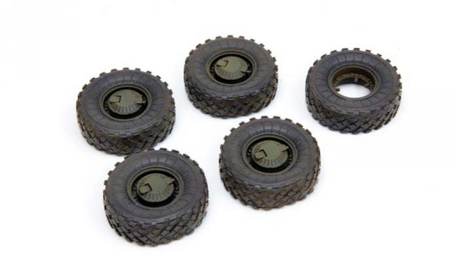 1:35 Russian GAZ 233014STS Tiger Sagged Resin WheelSet
