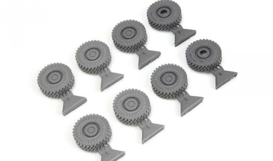 1:35 U.S.Cougar 6x6 MRAP Resin Wheel Set