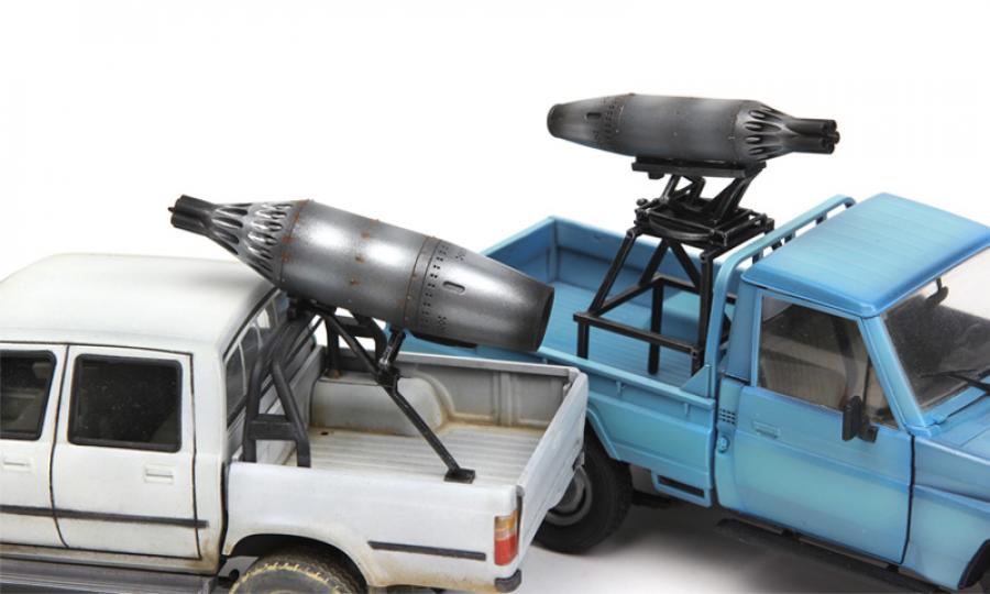 1:35 Pickup Mounted Rocket Pods (Resin)
