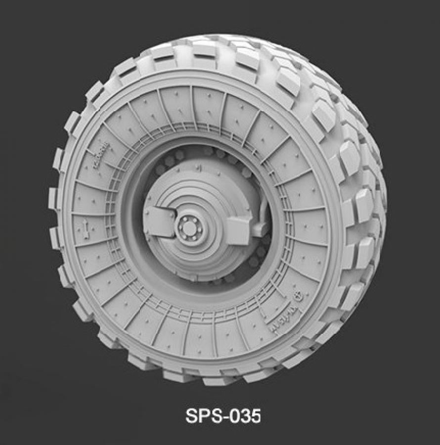 1:35 Russian GAZ 233115 Tiger-M SPN SPV Saged wheel Set (Resin)
