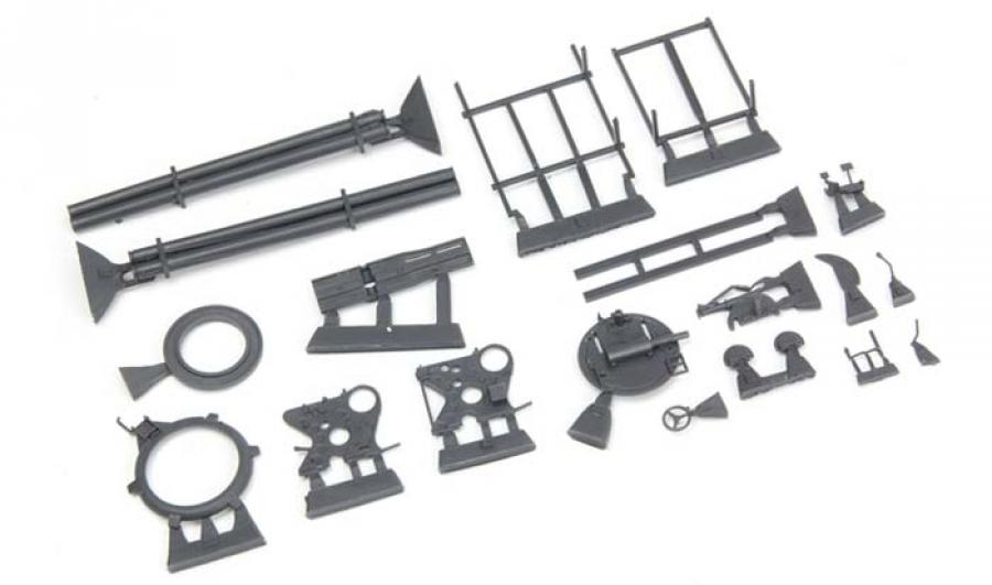 1:35 Pickup Mounted Quad Rocket Launcher (RESIN)