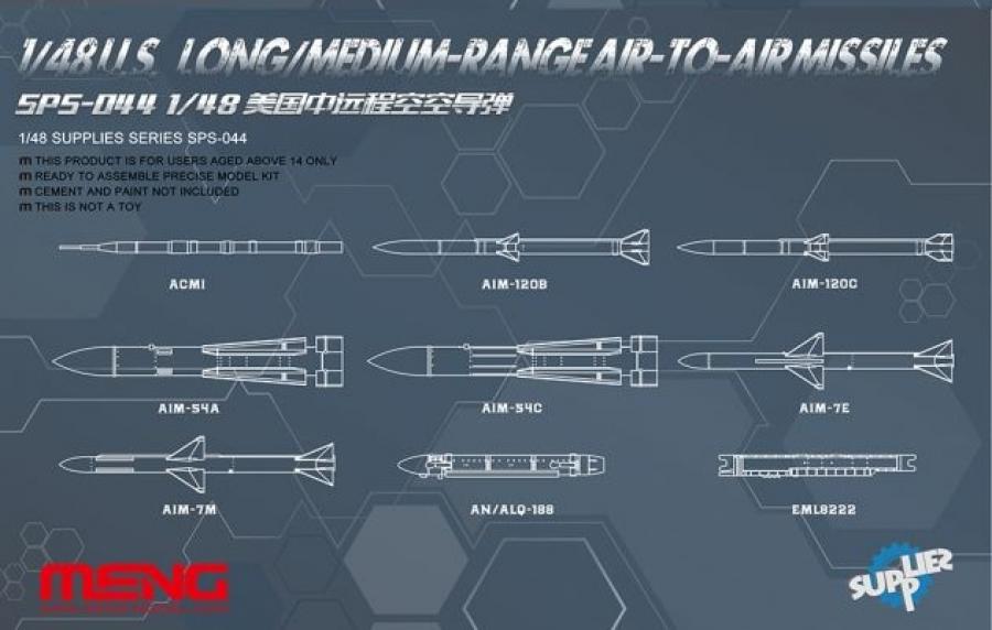 1:48 U.S.Long/Medium-range Air-to-air Missiles
