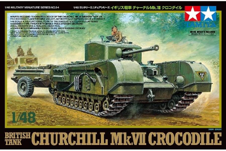 Tamiya 1/48 British Churchill Mk.VII Crocodile pienoismalli