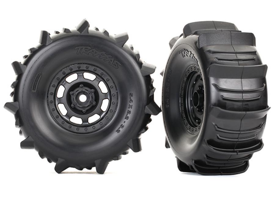 Traxxas Tires & Wheels Paddle/Desert Racer (2) UDR TRX8475