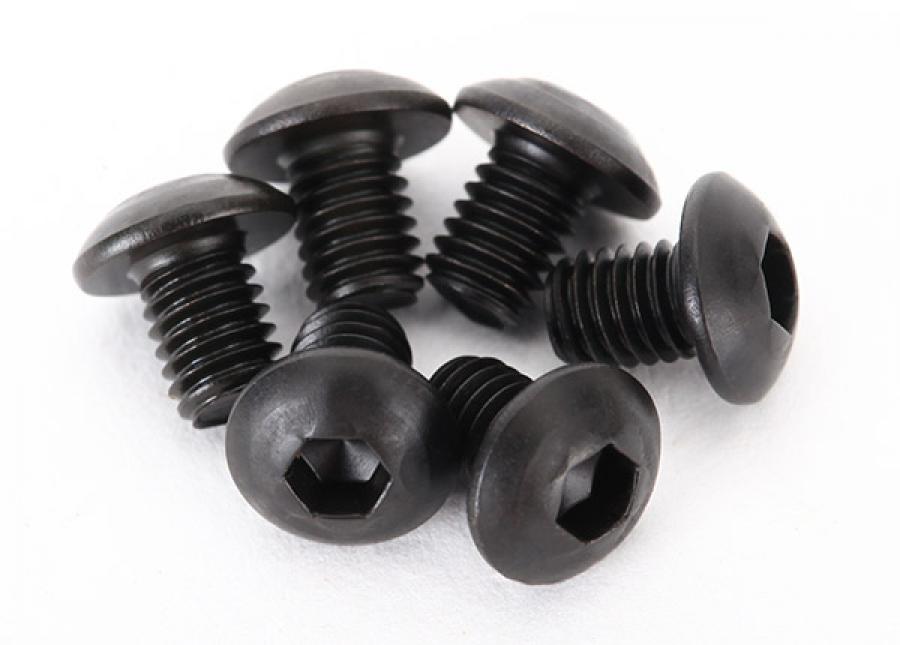 Traxxas Screws M3x4mm Button-head Hex Socket (6) TRX2515