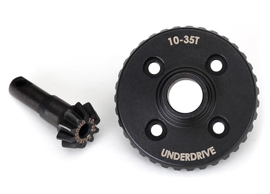 Traxxas Ring- & Differential Pinion Gear Underdrive 10/35T CNC TRX-4 TRX8288
