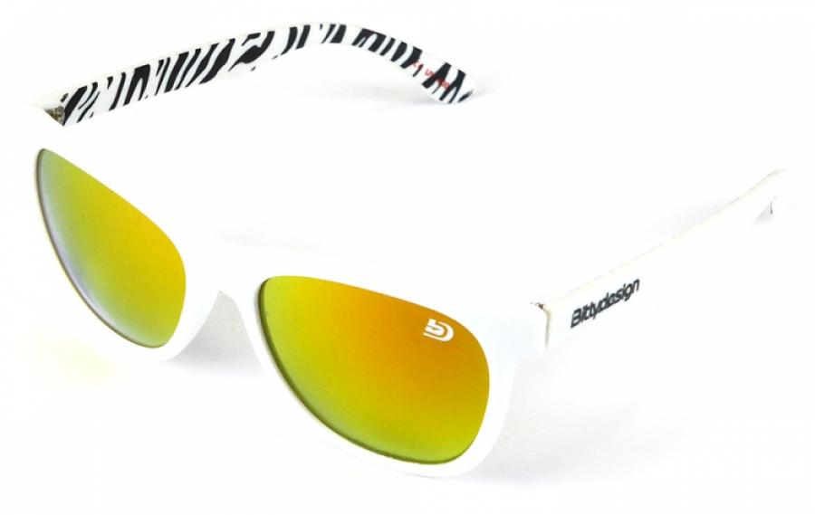 Venice Collection, White 'Savana' Sunglasses