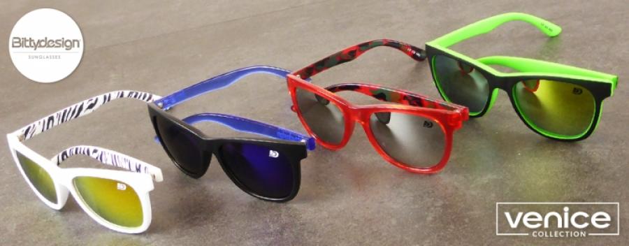 Venice Collection, White 'Savana' Sunglasses