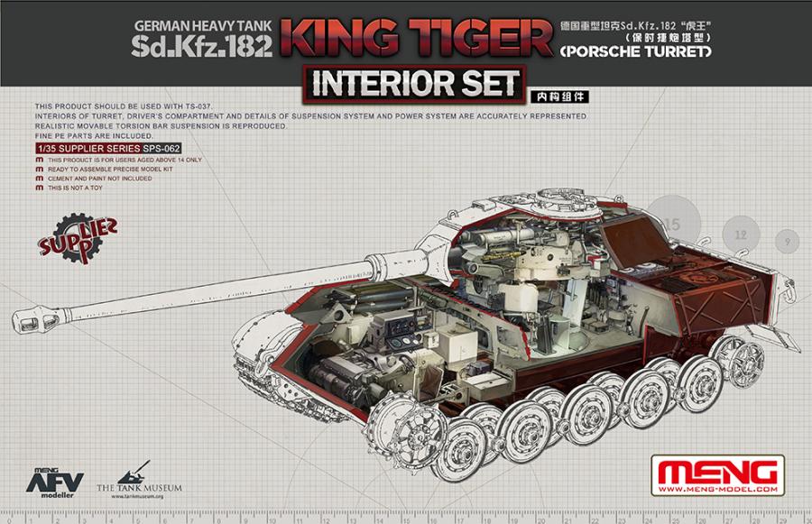 1/35 King Tiger (Porsche Turret) Interior Set
